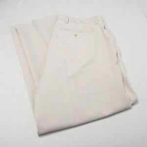 FootJoy Pants Mens 38x30 Ivory Flat Front Golf Performance *